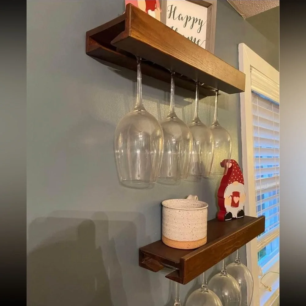 Wine Glass Shelves